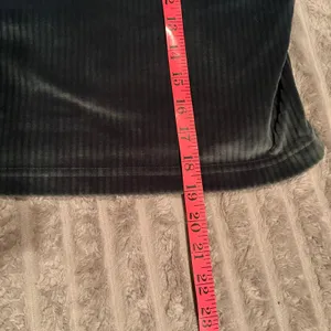 Fabletics Velour Corduroy Quarter Zip Size M‎ Forest Green Cropped Pullover thumbnail 8