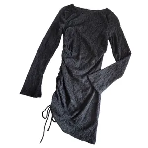 Princess Polly Que Sera Long Sleeve Mini Dress Women’s Size 2 NWT Black Bodycon thumbnail 2