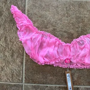 Skims Romance Chiffon Crop Top Bubblegum Size XXS thumbnail 4