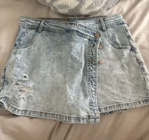 Jean skort Blue Size 11 thumbnail 1