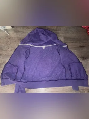 PINK Victoria’s Secret OLD PINK Vintage Y2K STYLE 2011 purple hooded jacket thumbnail 6
