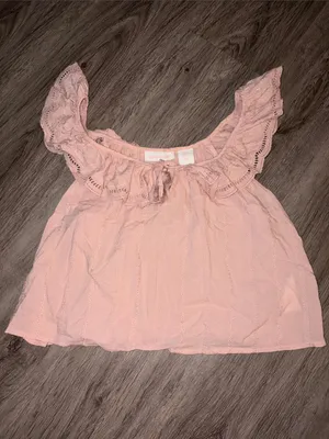 Shabby Chic Pink Eyelet Lace Pajama Set thumbnail 2