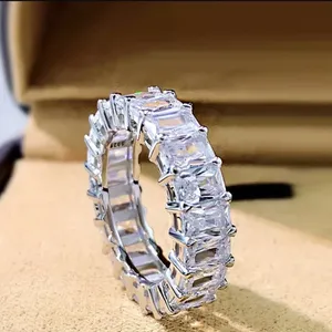 Boutique Lab-Created 3.50CT Cushion Cut Diamond Engagement Wedding Ring Set 14K Gold Over thumbnail 6