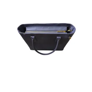 Dagne Dover Signature Legend Coated Canvas Tote Blue thumbnail 2