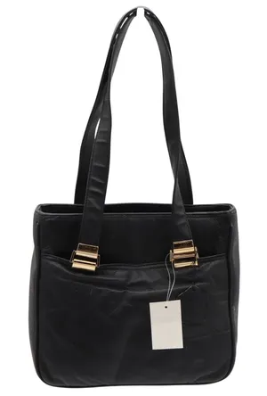 Sears Shoulder Bag Women's OS Black Leather Gold Hardware NWT thumbnail 1