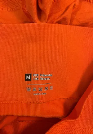 Seamless Gym Shorts Orange Size M thumbnail 4
