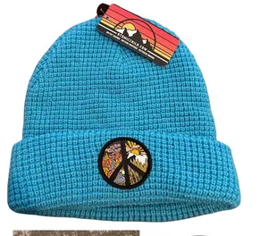 AtomicChild Peace Sign Beanie Blue thumbnail 1