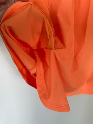 Lululemon Women’s Lightweight Stretch Run Short Sleeve Shirt Orange Soda Size 10 thumbnail 8