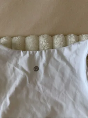 CRZ Yoga White Square Neck Tank Top thumbnail 4