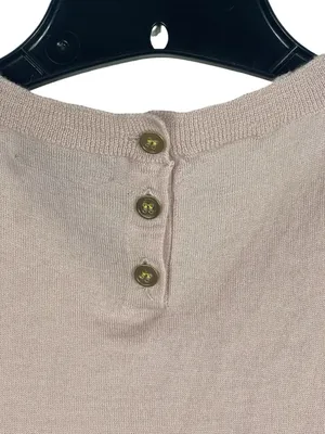 J. Crew 100% Merino Wool Sleeveless Sweater Shell Top Blush Minimalist Preppy M thumbnail 3