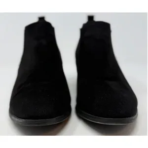 Lauren Blackwell Women's Devyn Black Suede Ankle Booties Size 8 1/2 thumbnail 4
