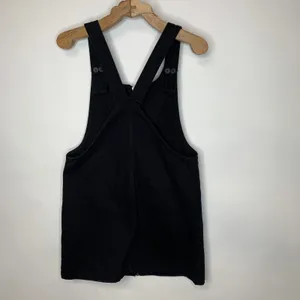 Forever 21 Black Denim Overall Dress Sz Small thumbnail 6