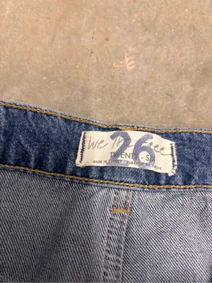 Free People Denim Western Country Jean Skirt NWT Women’s 26 thumbnail 2