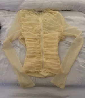 Mistress Rocks Top Yellow Mesh XS thumbnail 1
