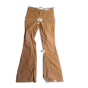 Mossimo Supply Co Womens Mid Rise Flare Corduroy Pants‎ Brown Size 2 RN17730 thumbnail 3