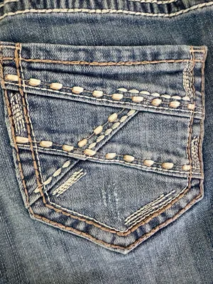 Rock & Roll Denim Medium Wash Mid Rise Bootcut Jeans Size 28x32 (see measures) thumbnail 5