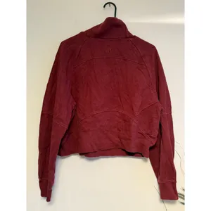 Lululemon Scuba Oversized Half-Zip Hoodie Red‎ Merlot M/L Burgundy Sweatshirt thumbnail 3