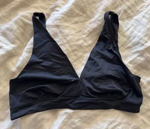 Old Navy Black Bikini Swim Top Plunge V Neck‎ thumbnail 1