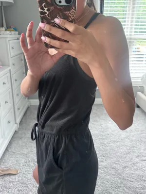 Black garage romper thumbnail 6