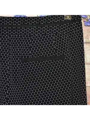 Elevenses Anthropologie Kingsland Pants Black White Dot Wide Leg Sailor Size 8 thumbnail 9