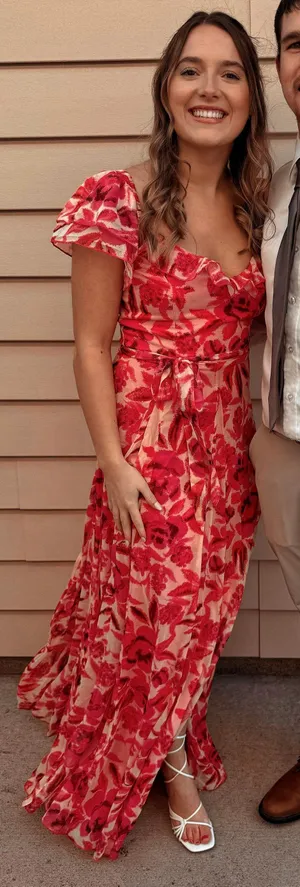 Lulus Maxi Dress Floral thumbnail 1