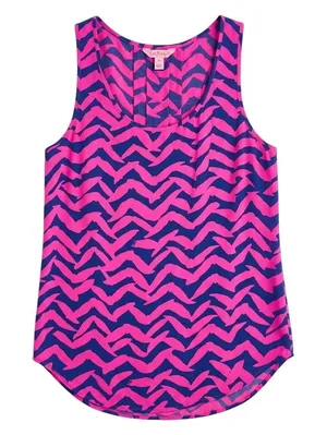 Lilly Pulitzer Silk Tank Size Small thumbnail 1