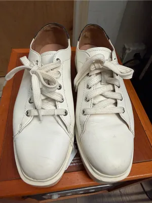 Paolo Women’s White Platform Sneakers - Chunky Casual Lace-Up Shoes. Size: 7.5 thumbnail 2
