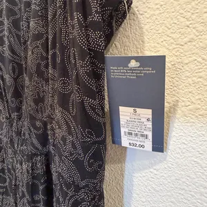 Universal Thread Smocked Boho Jumpsuit Dark Floral Tie-Cuff Cottagecore Festival thumbnail 10
