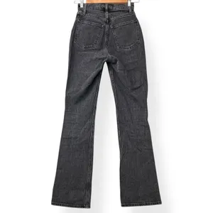 Abercrombie & Fitch 70s Vintage Flare Jeans 24/00R Black Ultra High Rise Curve thumbnail 2
