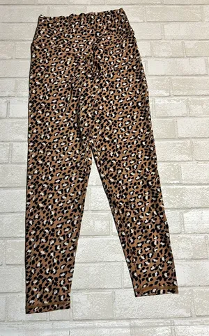 Offline aerie Leopard-Print Cross Front Leggings Size Large thumbnail 1