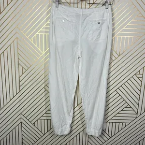 House of Harlow 1960‎ White Cropped Drawstring Pants Size US Small thumbnail 8