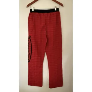 NWT Von Dutch Red Plaid Lounge Pants Y2K Logo Button Fly Pajama Bottoms Sz S thumbnail 2
