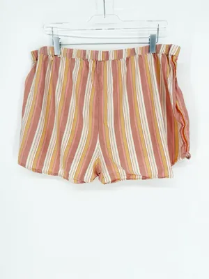 Madewell Rainbow‎ Stripe 2 Piece Pajama Set Women's XL Cozy Lounge thumbnail 8