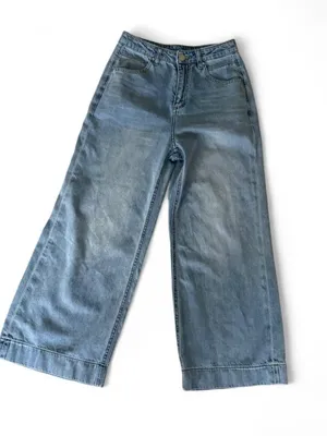 Wide Leg Light Blue Women's Jeans thumbnail 1