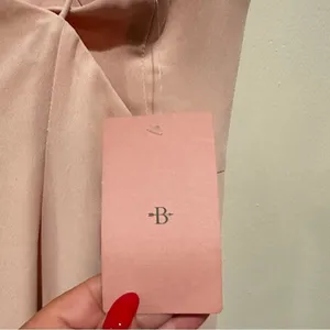 Anthropologie BHLDN CORSETED BABY PINK LONG RUCHE SIDE LINED MAXI CRISS CROSS DRESS 12 thumbnail 7