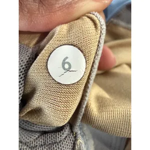 Lululemon Light Blue Racerback Sports Bra Size 6 Gold Logo Activewear‎ thumbnail 5