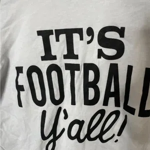 Bella Canvas It’s Football Y’All L/S Top Shirt Women’s 3/4 Sleeve Medium thumbnail 2
