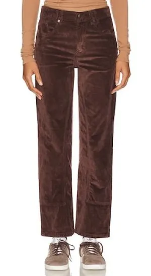 Free People We‎ The Free Risk Taker Cord Straight Leg in Chocolate Truffle size 26 nwt thumbnail 1
