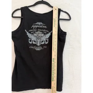 Harley Davidson Tank Top Womens Small Black Neon Graphic Appleton Clarksville TN thumbnail 3