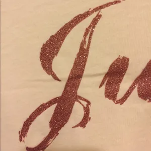 Juicy couture short sleeve t-shirt w/ pink writing thumbnail 5