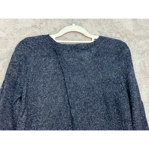 Abercrombie & Fitch Sweater Blue Small Split Back Lagenlook Preppy thumbnail 3