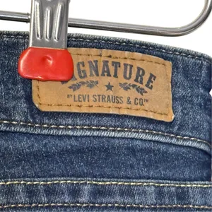 Signature by Levi's Strauss & Co. Womens Jeans Modern Skinny Blue Denim 16 L/C thumbnail 5