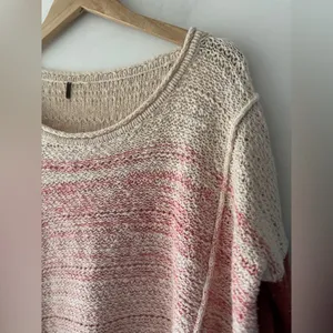 Free People Brown Ombré‎ Knit Sweater Dress Tunic Side Split thumbnail 7