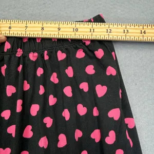 Kate Spade New York Womens Small‎ Pajama Pants Black Pink Heart Print Sleepwear thumbnail 4