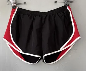 Vtg Y2K Soffe Track Short Size Medium Low Rise Black Red Running Athletic Retro thumbnail 1