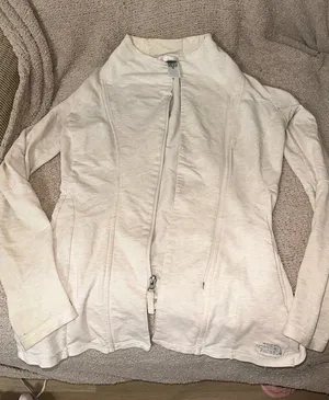 North face creme sweater thumbnail 1