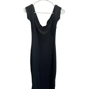Shein BAE Womens Black Fringe Sleeveless Dress‎ US M 6 EU 38 thumbnail 4