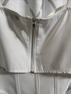 PrettyLittleThing Shape White Woven Corset Crop Top thumbnail 7