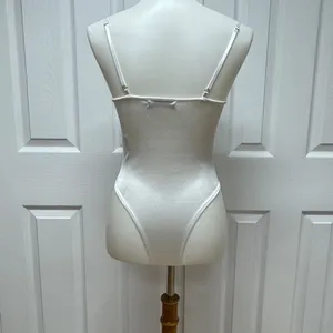 ADIKA White‎ Satin Bodysuit - Size S. thumbnail 13