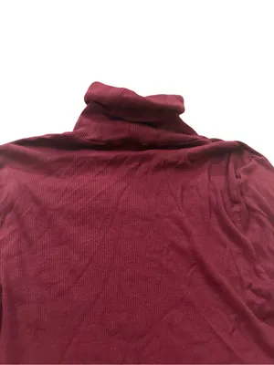 Splendid Burgundy Ribbed Turtleneck Sweater Long Sleeve Top Basic Medium Women's thumbnail 9